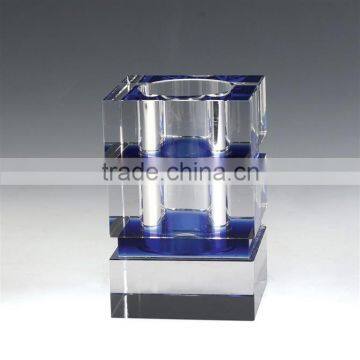 JINGYAGE Office Table Set Blue&Green Colorful Crystal Pen Holder for Business Gift photo-2
