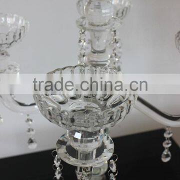 Jingyage Wedding Crystal Table Flower Candelabra Centerpiece photo-3