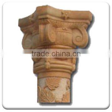 Western Marble Column Cap Stone Roman Pillar for Sale photo-2