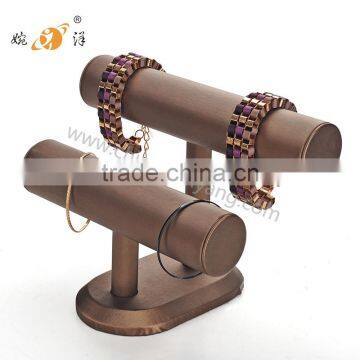 jewelry display rack leather material