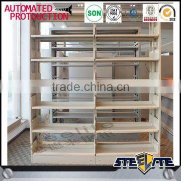 MDF Material Library Book Rack /exhibition Book Shelf Storage Rack on Sale