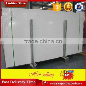 High Polished Degree Pure Pearl White Quartz Stone Slab photo-2