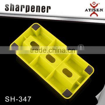 Diamond Knife Sharpeners Sharpening Stone Whetstone Coarse Fine With Holder New