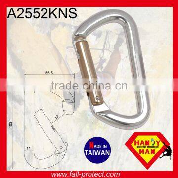 28KN Super D Type Rock Climbing Aluminum Carabiner With Straight Gate photo-4