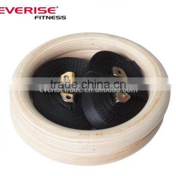 28mm 32mm Wooden Gym Rings With Adjustable Straps photo-2