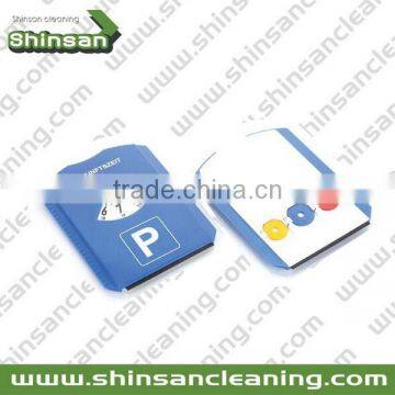 Popular three coin parking disc,car parking disc with 3pcs coins