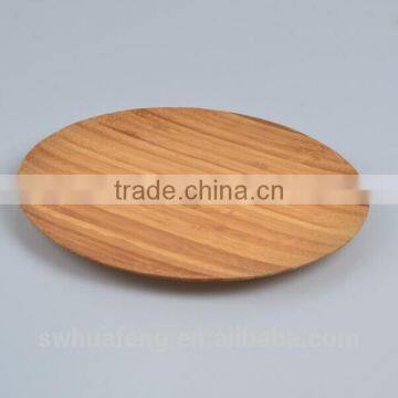 2016 new design bamboo round dinner dishes