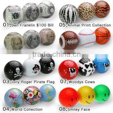 Custom Logo Stick Loog on Golf Gift Ball