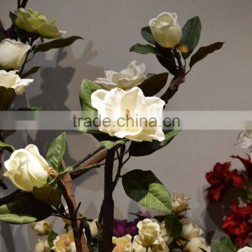 China Foshan Hot Selling Artificial Handmade Magnolia Flowers Wedding Handicraft Manufacturer photo-4