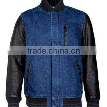 Mens Denim Baseball Jackets