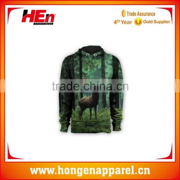 Hongen apparel Latest fashion style 3d sublimation printing hoodie