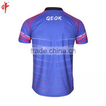 Sky Blue Rugby Football Jerseys ,Qeok Sports Design,Digital Printing Garments photo-3