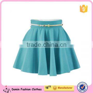 New Design Wholesale Clothing Manufacturer Petite Box Pleat Flippy Skirt