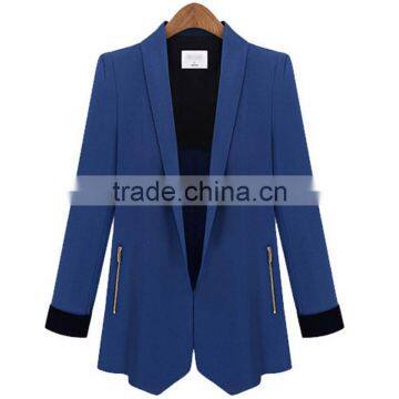 2015 New Model Ladies Elegant Good Quality Classic Look Office Wear Workwear Half Sleeve Formal Jacket photo-3