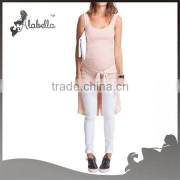 Wholesale Latest Design Maternity Clothes Long Tank Tops photo-2