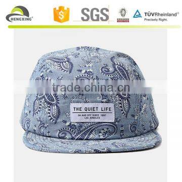 100% Wool High Qulit 5 Panel Caps With Woven Label photo-6