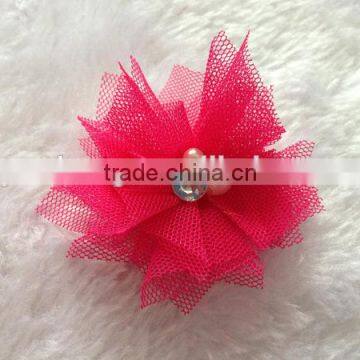 Wholesale Baby Girl Hair Accessory Chiffon Flower Child Head Flower No Clip photo-3