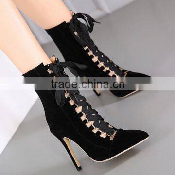 Zm11651a 2017 New Arrivals Fashion High Heel Boots for Women Bandage Shoes photo-3