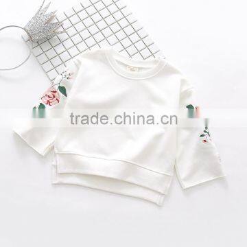 2-8 Years 2017 New Wholesale Autumn Cotton Good Quality Embroidery Flowers Kids Girls Coats photo-4