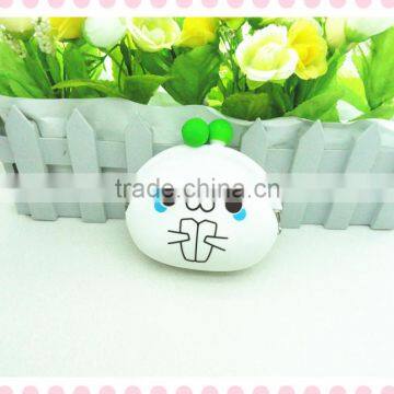 S80126A Cute Cartoon Expressions Silicone Coin Purse Key Earphone Organizer Storage Bags Change Wallet for Kids Girls photo-5