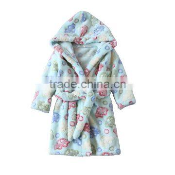 S65418A Cotton Worsted Flannel Children's Bathrobes photo-3