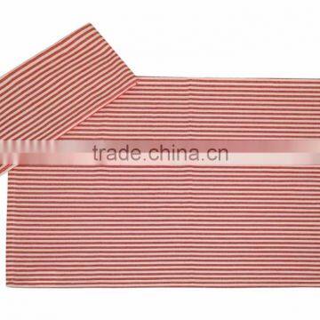 100% Cotton Red Striped Table Cloth From India photo-4