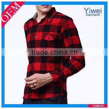 custom wholesale plaid flannel shirt