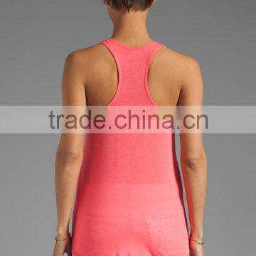 96% Rayon 4% Spandex Jersey Pink Tanks photo-2
