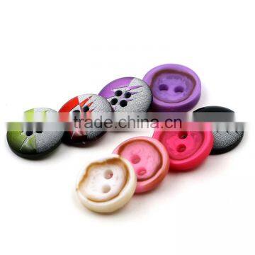 Factory Direct Sales 8Colors 12.5mm Resin Button Candy Colors Fine Side Kids Button Children DIY Buttons photo-4