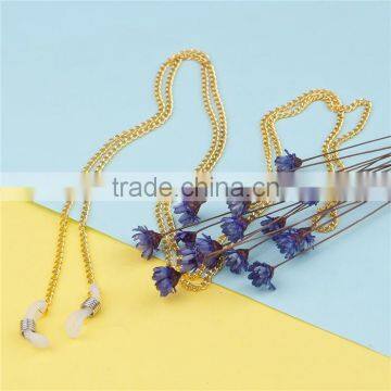 New Fashion Gold Plated White Decorative Eyeglasses Chain Holder photo-3