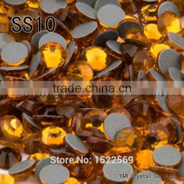 2058HF SS10 Glue Base Topaz Crystal HotFix Iron On Rhinestone Transfer Designs