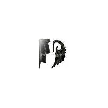 New 2mm, 2.5mm Black Swan Wing Uv Acrylic Plugs, Tunnels, Tapers Body Piercings Jewelry