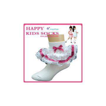 Cotton Lace Princess Cute Girl\\\'s Children Socks photo-3
