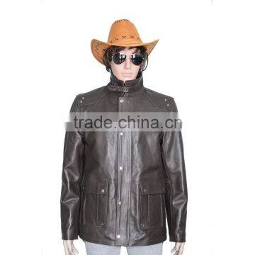 Black Cow Hide Soft Leather Jacket Available in All Sizes photo-2