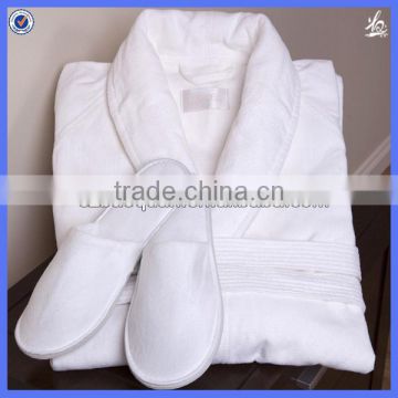 2016 Hot selling nice quality 100% cotton unisex hotel cotton bathrobe