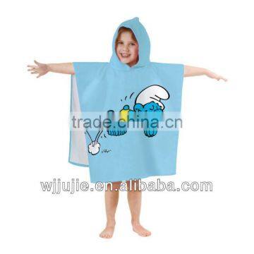 cartoon kid poncho towel