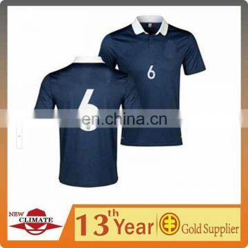 New design shirts World Cup 2014 Fench home soccer jersey,high quality clothes wholesale