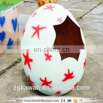 KAWAH Attractive Customized Artificial Dinosaur Egg For Amusement Park