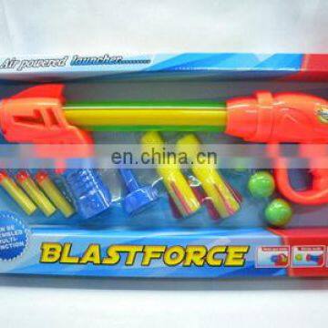 kids plastic toy rocket EVA ball shooting gun toy