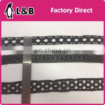 Black High Quality Embroidery Polyester Lace photo-6