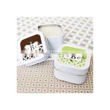 Mini Square Monogram Candle Favor