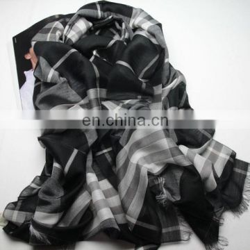 long plaid pashmina shawl scarf