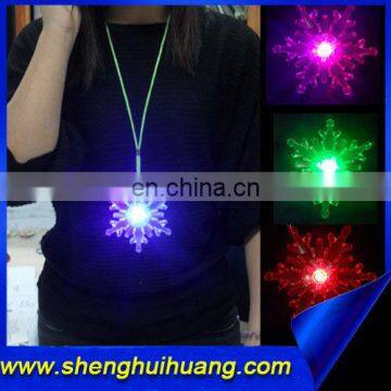 LED flashing plastic flower for Chirstmas