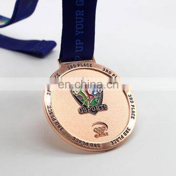 Wholesale custom die casting gold silver bronze plating competitive medals