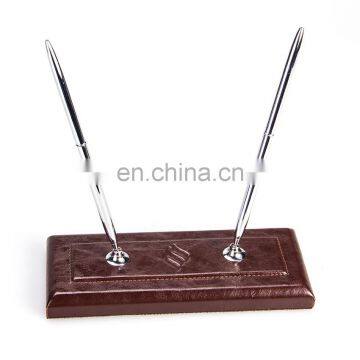 Wholesale Low MOQs High Class Leather Office Stationery Pen Set