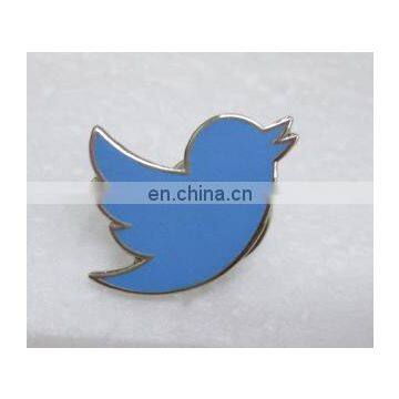 Twitter hard enamel lapel pin