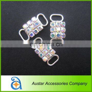 Favorable!!nice small clear AB Crystal Rhinestone Swimwear Connector for bikini