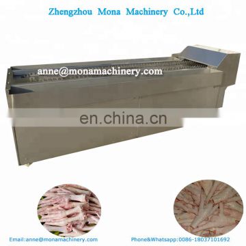 Poultry Claw Peeling Machine/ Chicken Feet Peeling and cutting Machine/chicken feet processing line