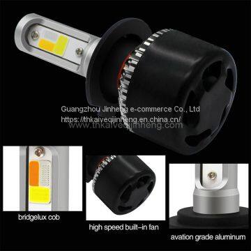 S2 Three Color Dimming Explosion Flashed Automobile LED Headlamp Refitted LED Lamp Fog Lamp H4 H7 H11 photo-3