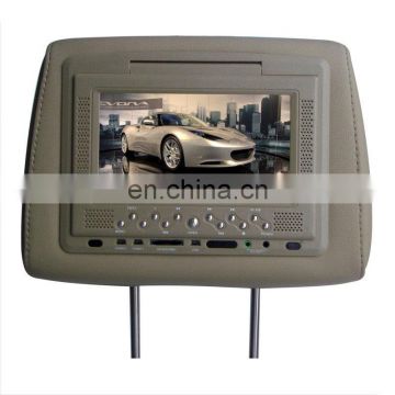 7-inch TFT LCD Car headrest dvd player with IR infrared transmitter function